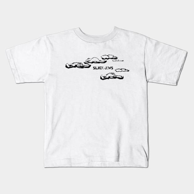 Silver Jews: Send in the clouds, black and white Kids T-Shirt by Window House